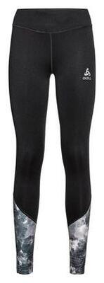 Lange Tights für Frauen Odlo Essential Print Schwarz