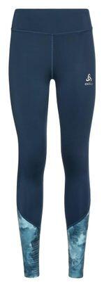 ODLO Mallas largas de mujer Odlo Essential Print Azul