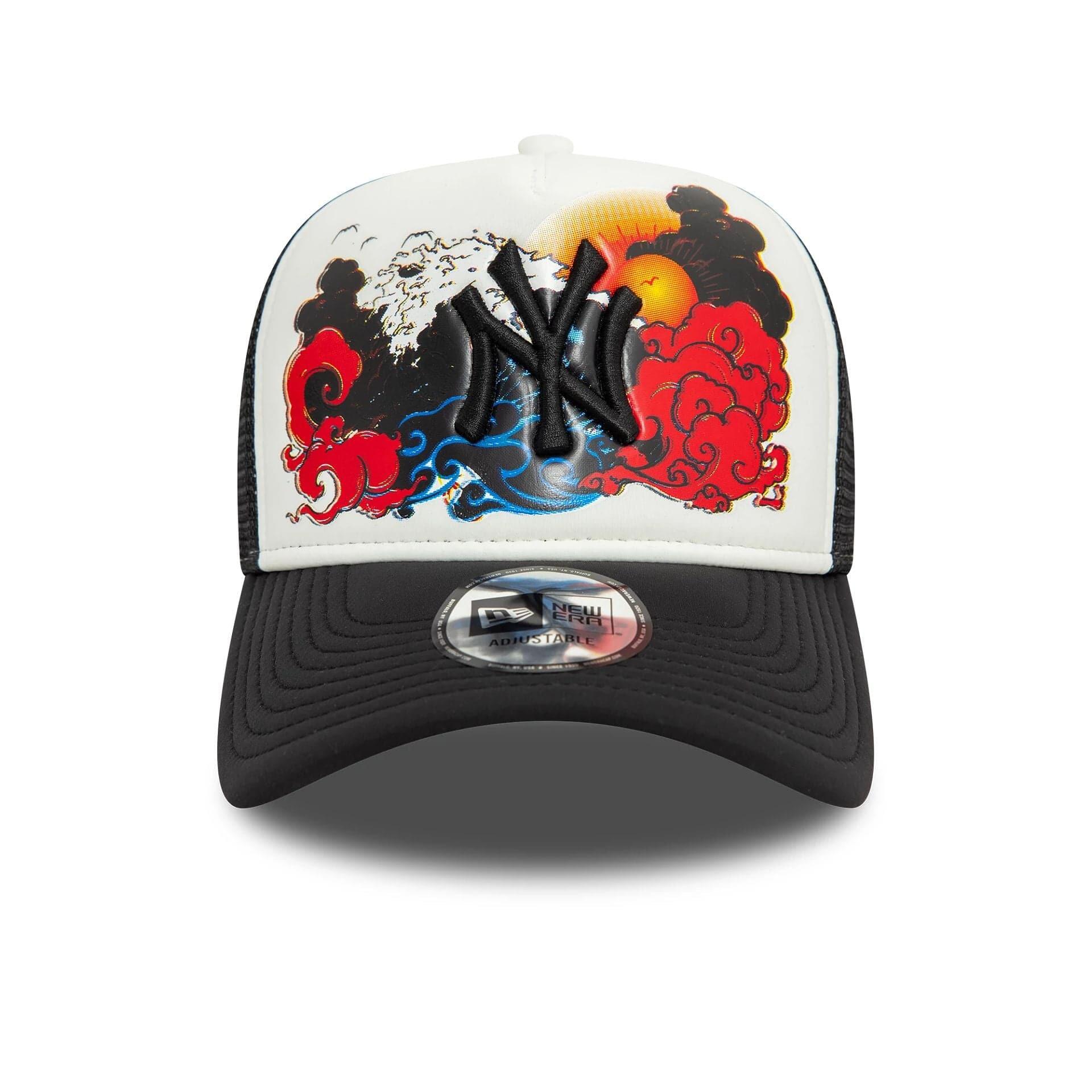 New Era A-Frame Trucker Cap MLB Graphic New York Yankees weiß/schwarz 2/5