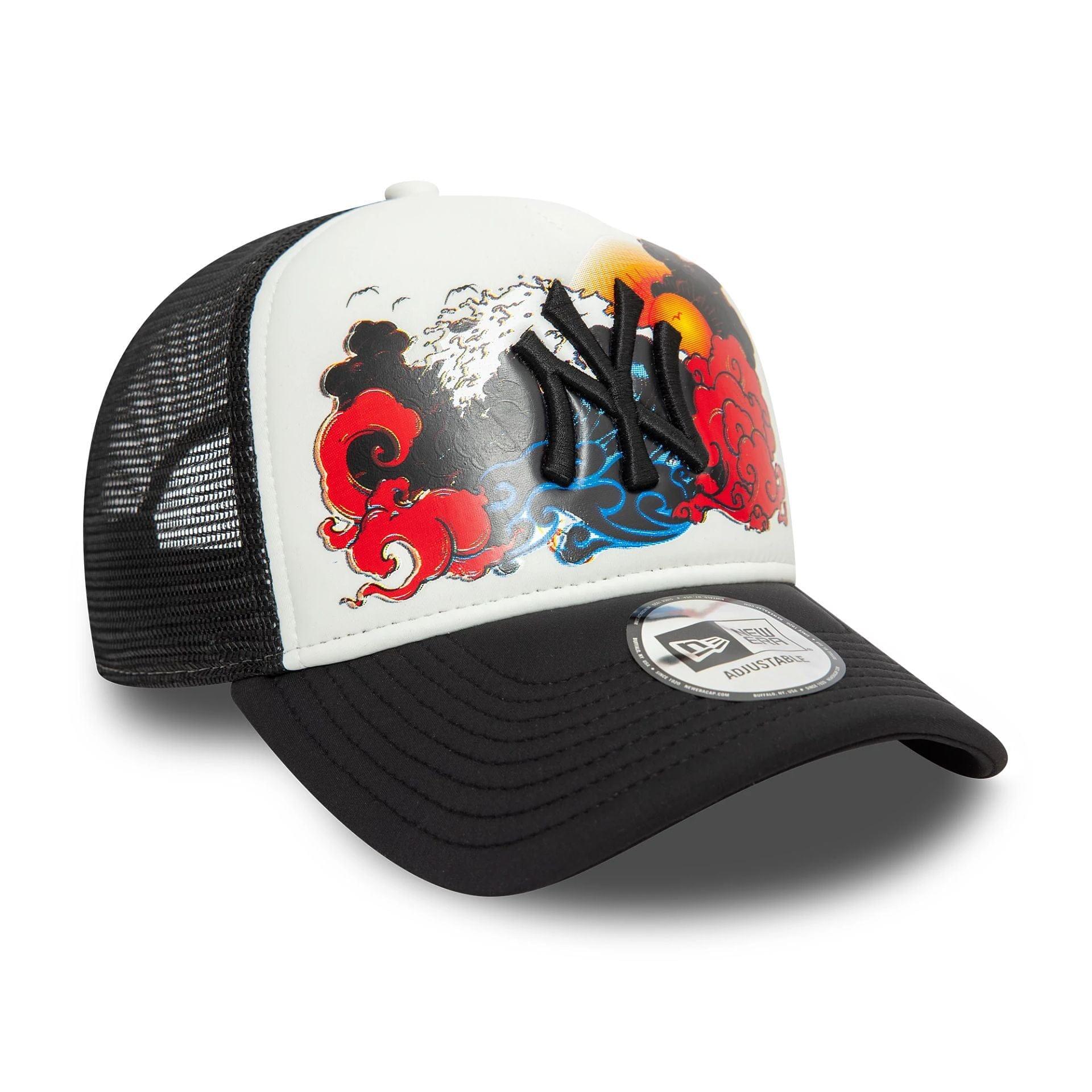 New Era A-Frame Trucker Cap MLB Graphic New York Yankees weiß/schwarz 3/5