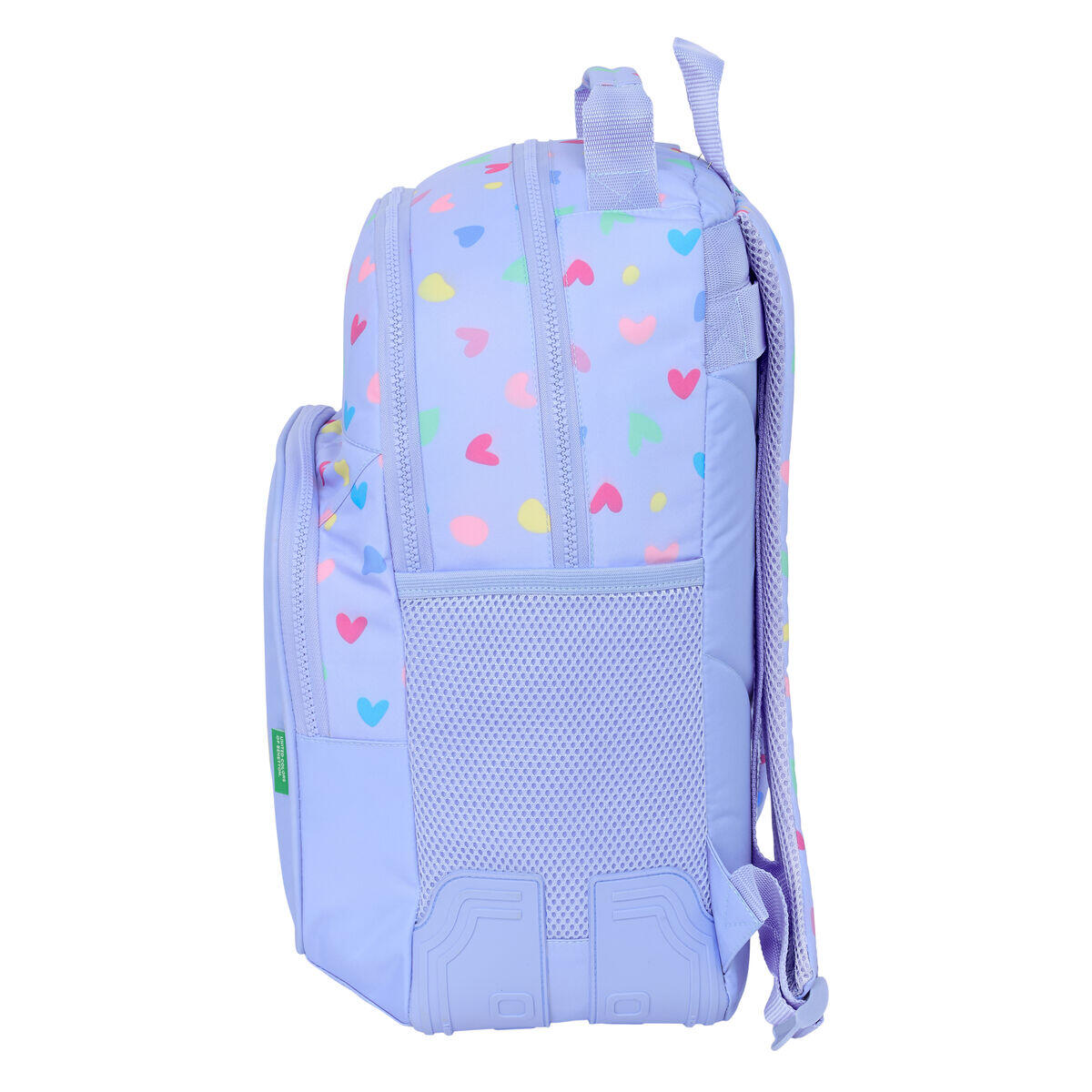 Mochila Escolar Benetton Lila Poliéster 300D 2/3
