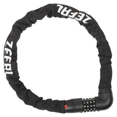 ANTIVOL VELO CHAINE A COMBINAISON ZEFAL M12 CODE DIAM 8mm L0.80M NOIR