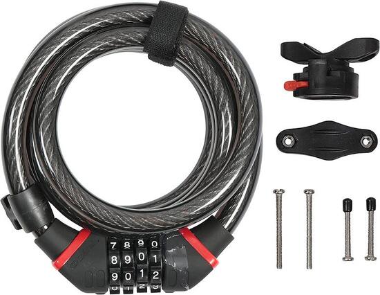 Zéfal K-Traz, Câble Antivol Vélo avec code - Cadenas Vélo avec support
