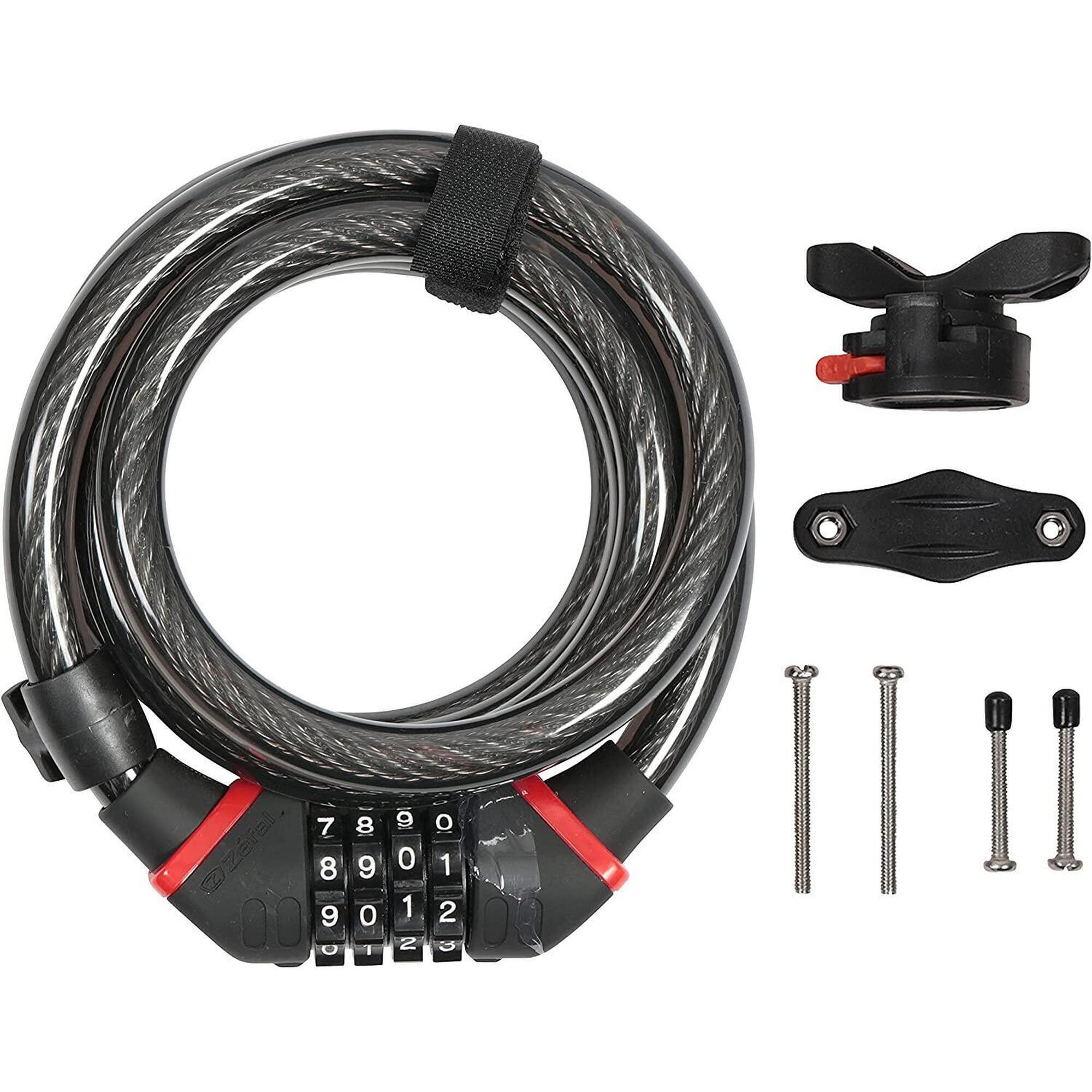 Zefal - Zéfal K-traz, Câble Antivol Vélo Avec Code - Cadenas Vélo Avec Support - Antivol - Gris|noir - Taille Unique - Decathlon