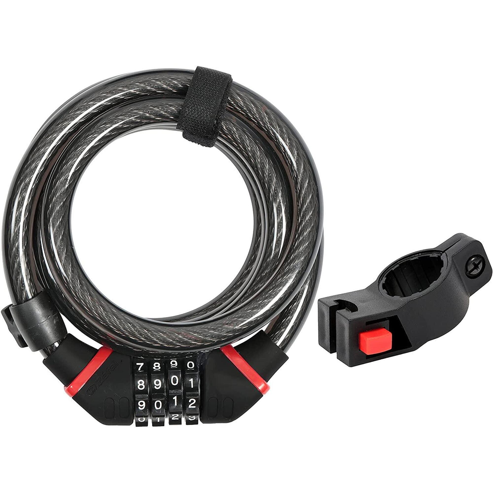 Zefal - Zéfal K-traz, Câble Antivol Vélo - Cadenas Vélo Avec Support - Cadenas Pour Vélo - Antivol - Noir - Taille Unique - Decathlon