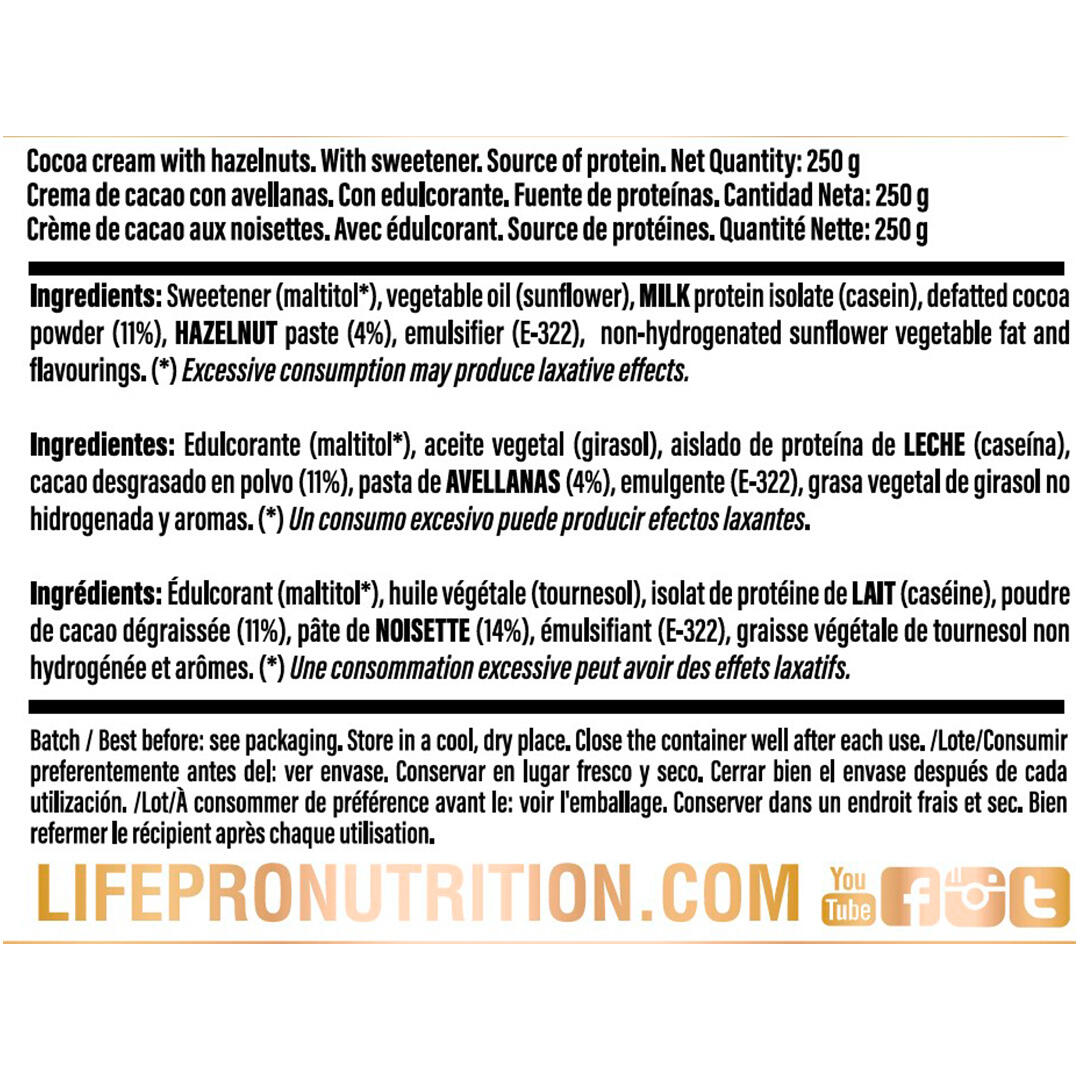 Natillas energéticas Life Pro Fit Food Protein Cream Nutpro 250g. 4/6