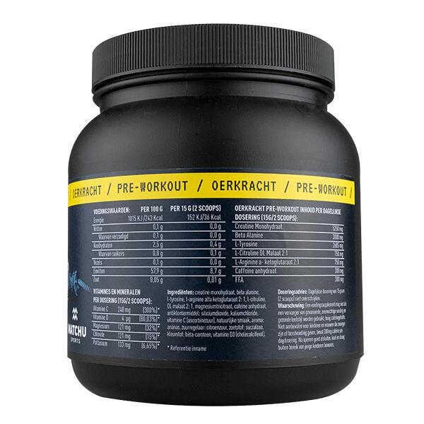 PRE WORKOUT 500g met ananas smaak 4/6