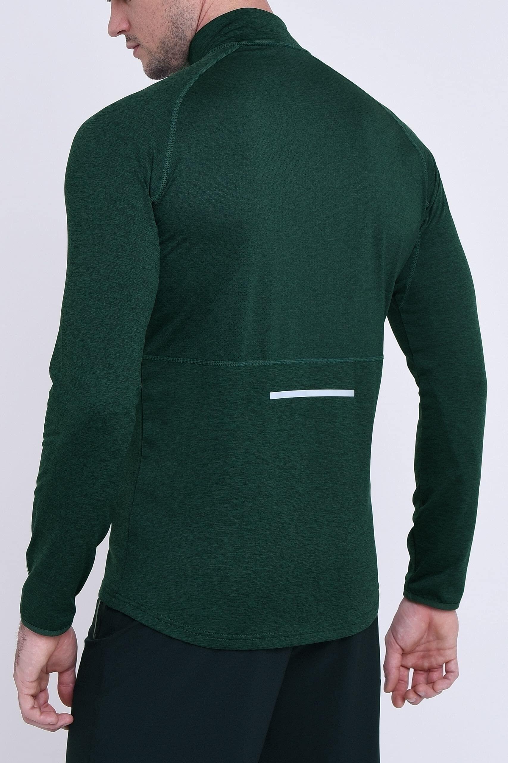 Men's Winter Run Half Zip Top - Woodland 2/6