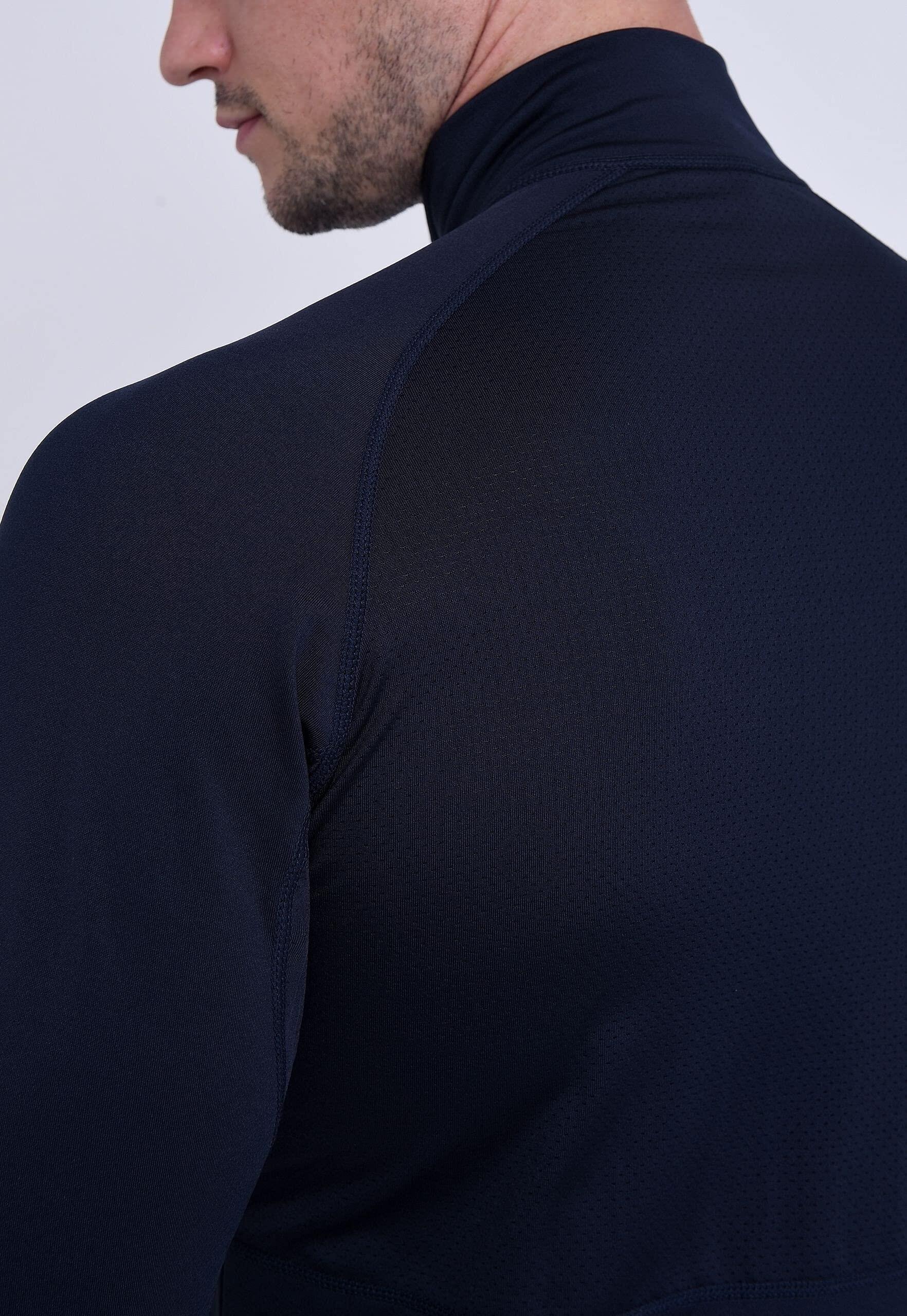 Men's Winter Run Half Zip Top - Night Sky 4/6