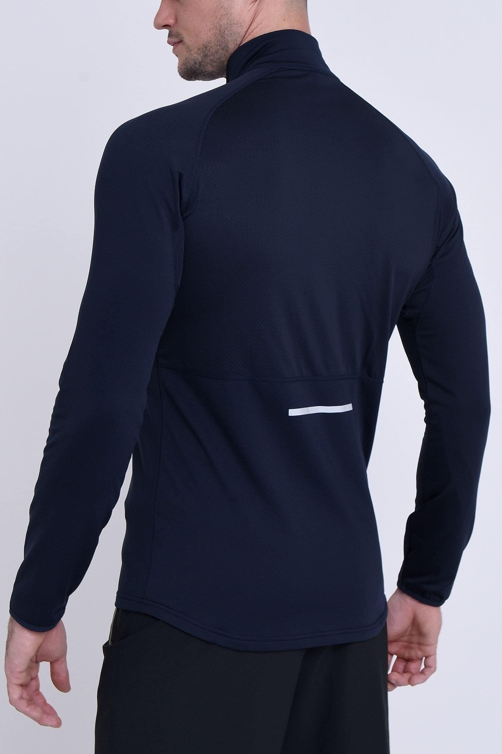 Men's Winter Run Half Zip Top - Night Sky 2/6