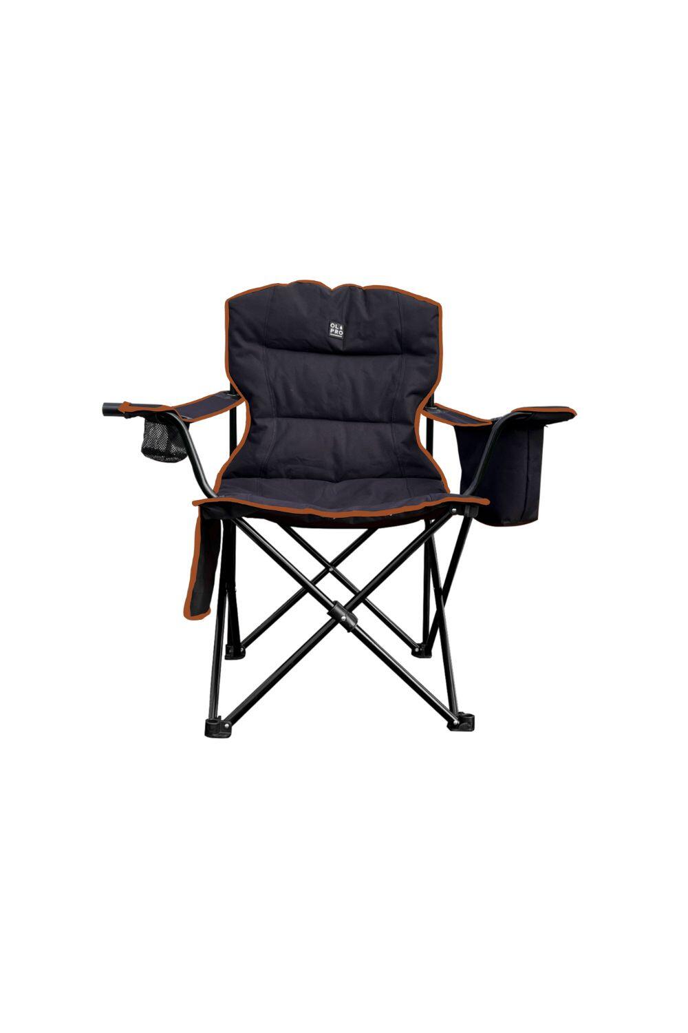 OLPRO Henwick Padded Folding Camp Chair Orange and Black
