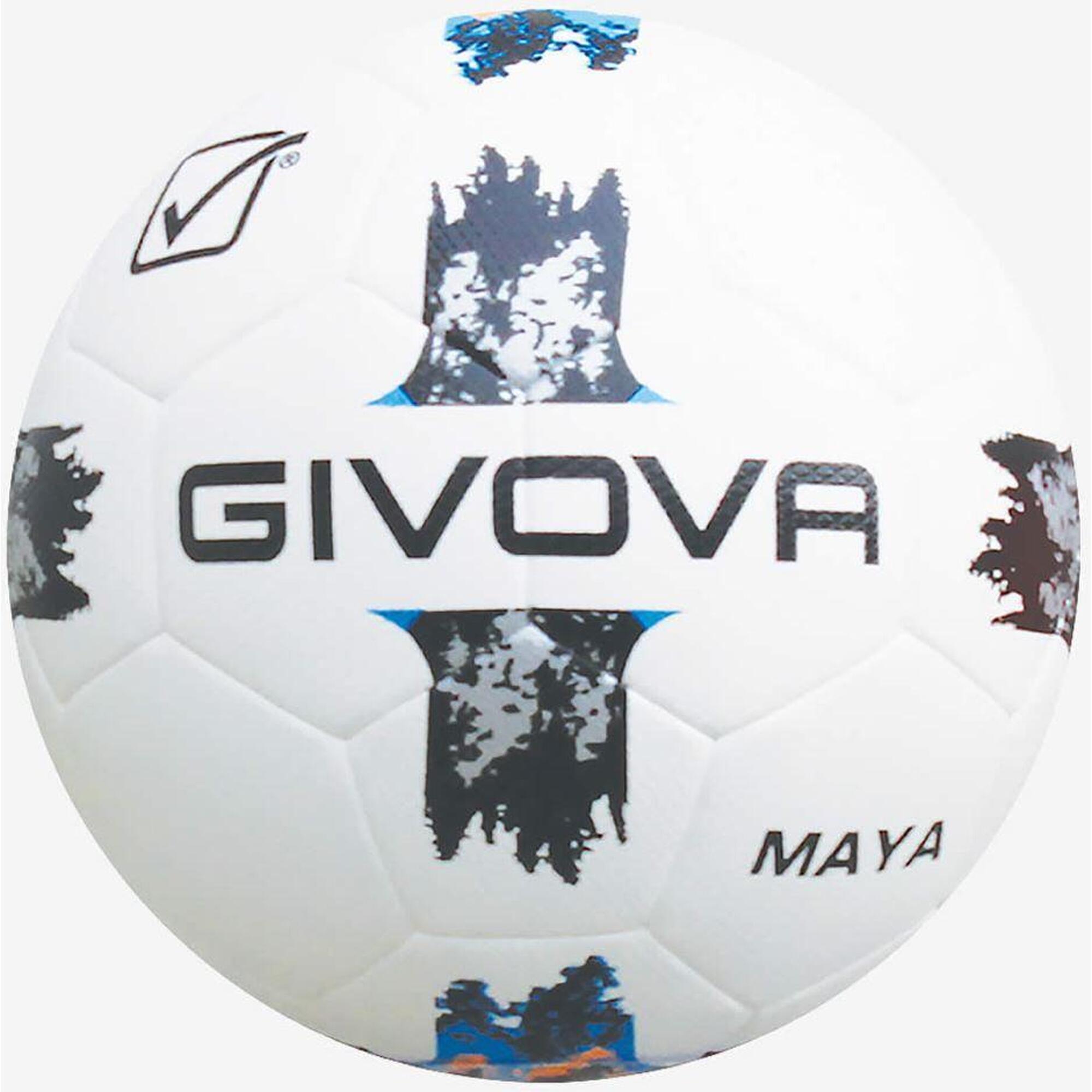 Givova Maya Football Black -Silver Tamanho 5 - Durável e elegante