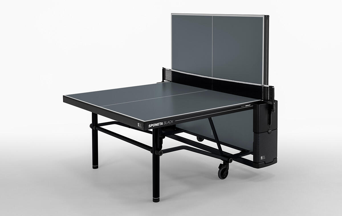 Sponeta Design Line Black Edition tafeltennistafel outdoor 3/4