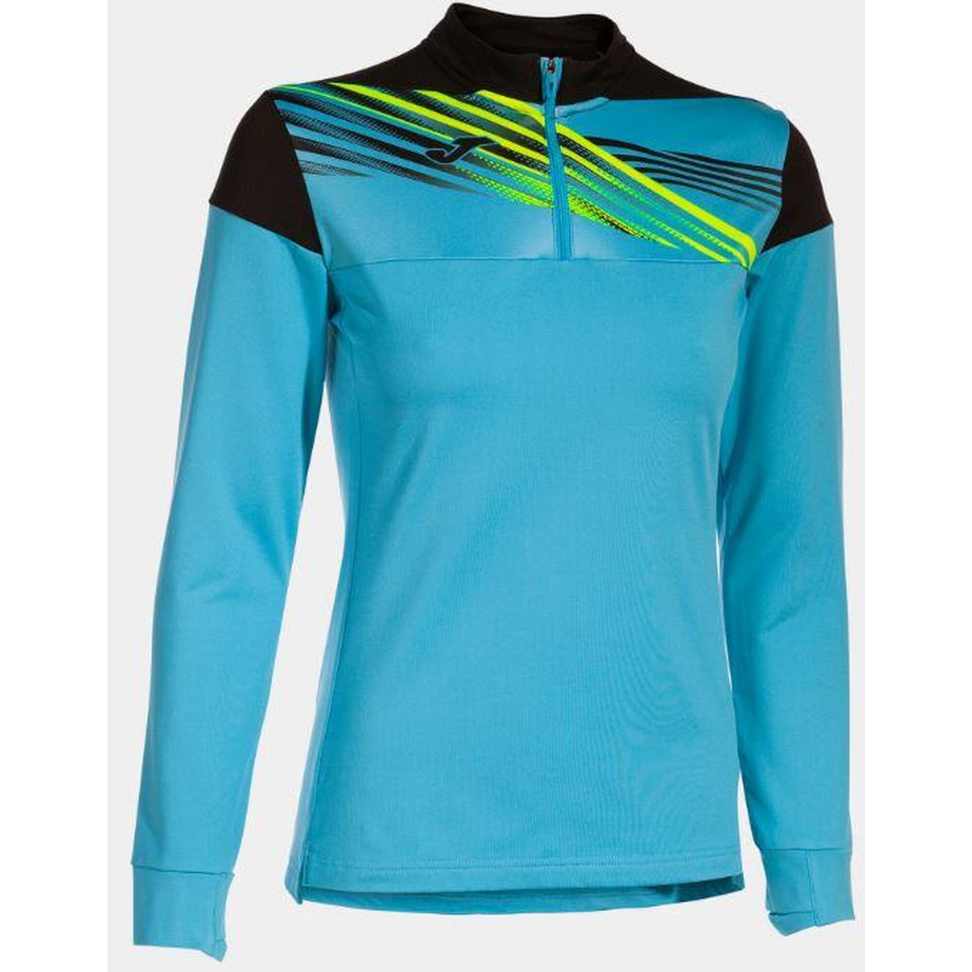 Sweat-Shirt Running Femme Joma Elite X Turquoise Fluo