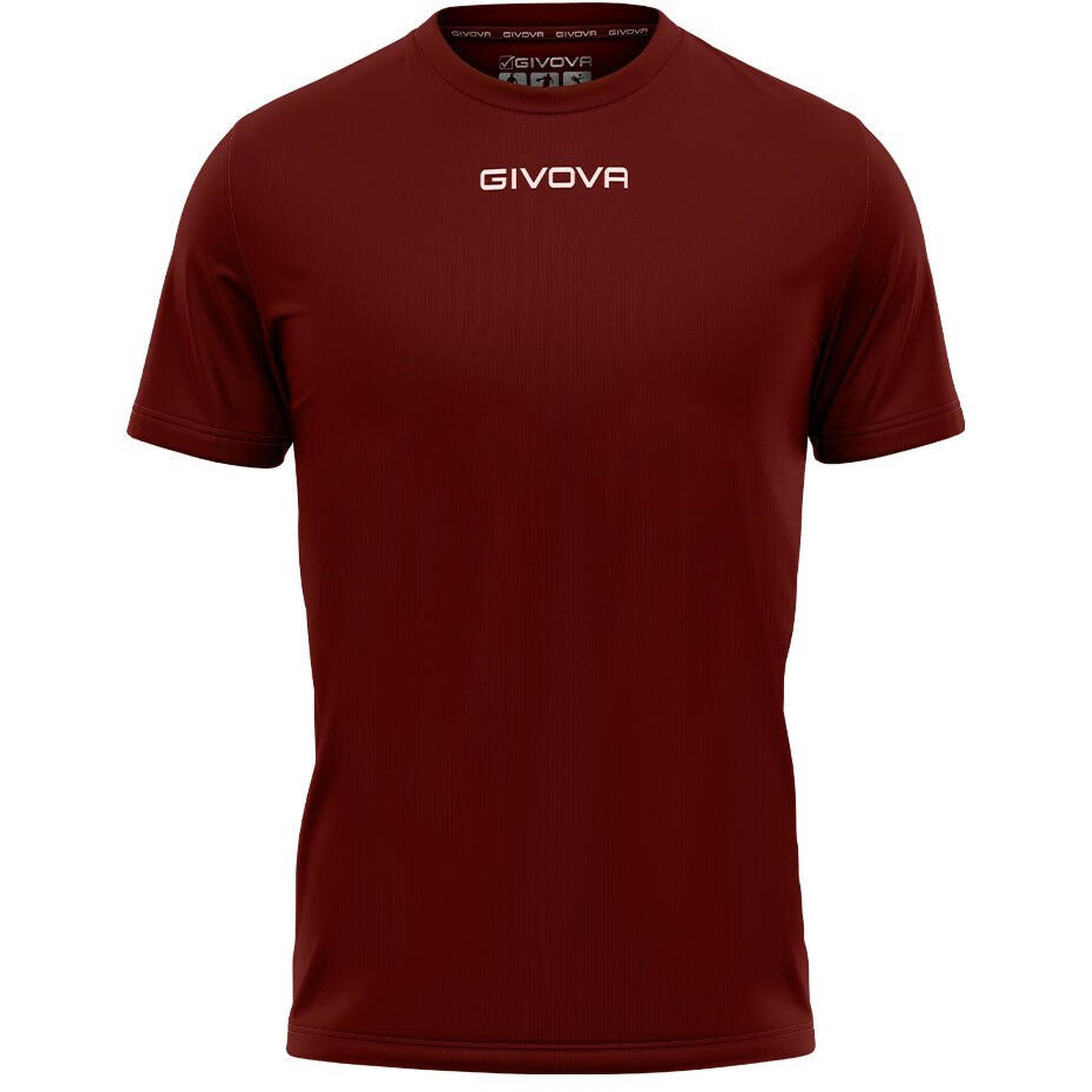 Givova Kit Revolution Maglietta da calcio con Shorts rosso giallo