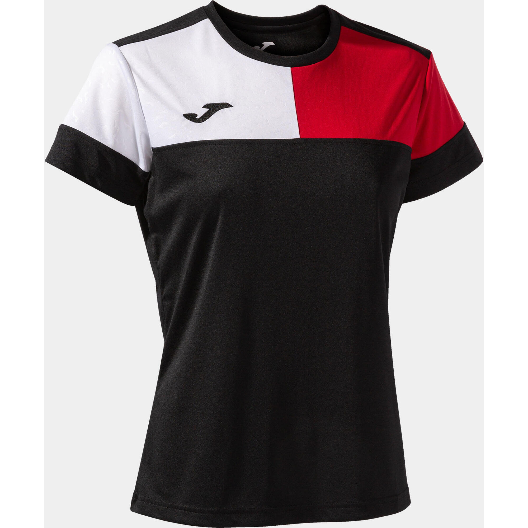 Damska koszulka Joma Camiseta Manga czarno-czerwona XS