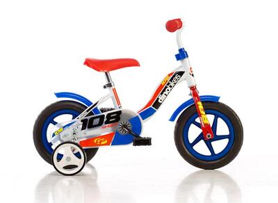 Dino 108 sport jongensfiets 10 inch 17 cm wit
