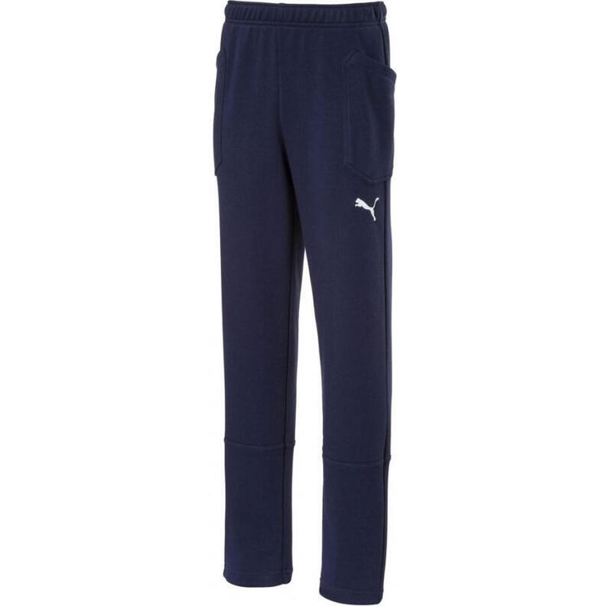 Spodnie dla chłopca Puma Liga Casuals Pants granatowe 655635 06