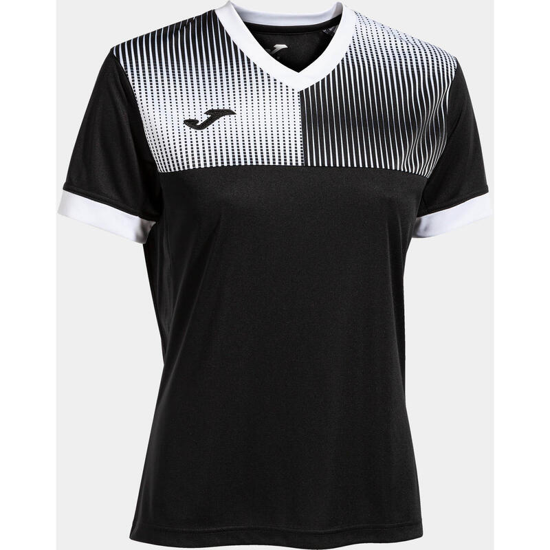 Tricou pentru doamne durabile Joma Eco Supernova Alb și negru XL