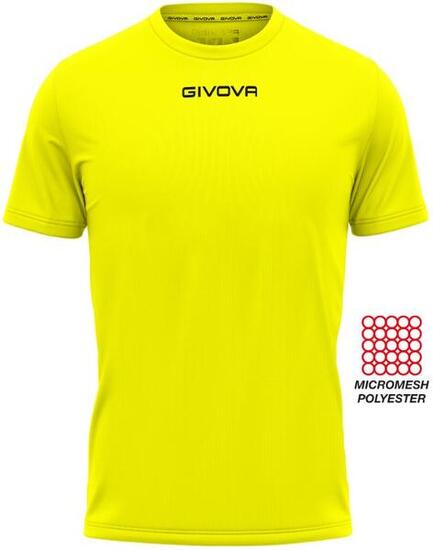 T-shirt uomo givova giallo fluo