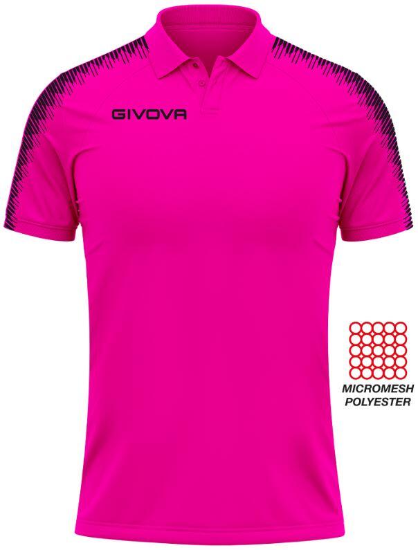 GIVOVA Givova Polo Club Fuchsia XL - Sportieve Polo voor Heren