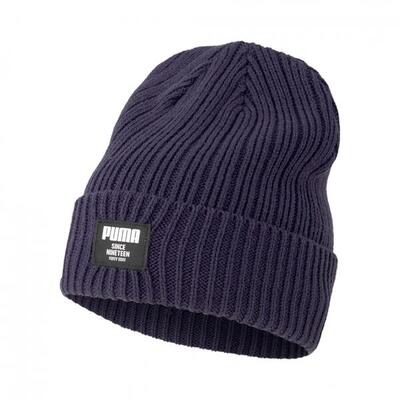 Muts puma classic ribbed beanie. blauw. uniseks