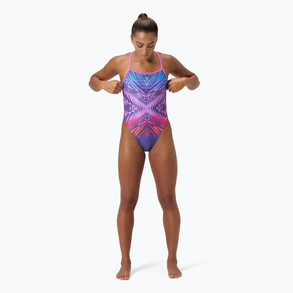 Strój pływacki jednoczęściowy damski Speedo Placement Digital Vback