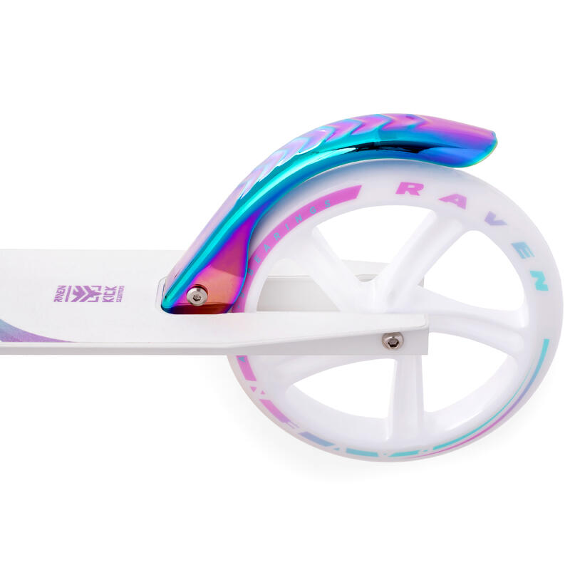 Skládací koloběžka Raven Celia Neo Chrome s ruční brzdou ABEC9 200mm