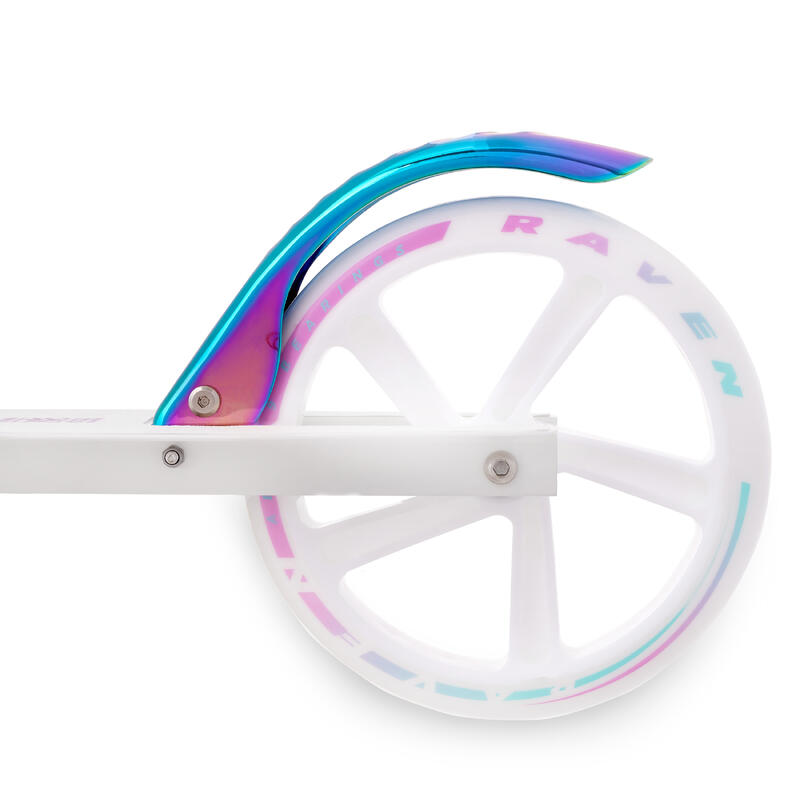 Skládací koloběžka Raven Celia Neo Chrome s ruční brzdou ABEC9 200mm