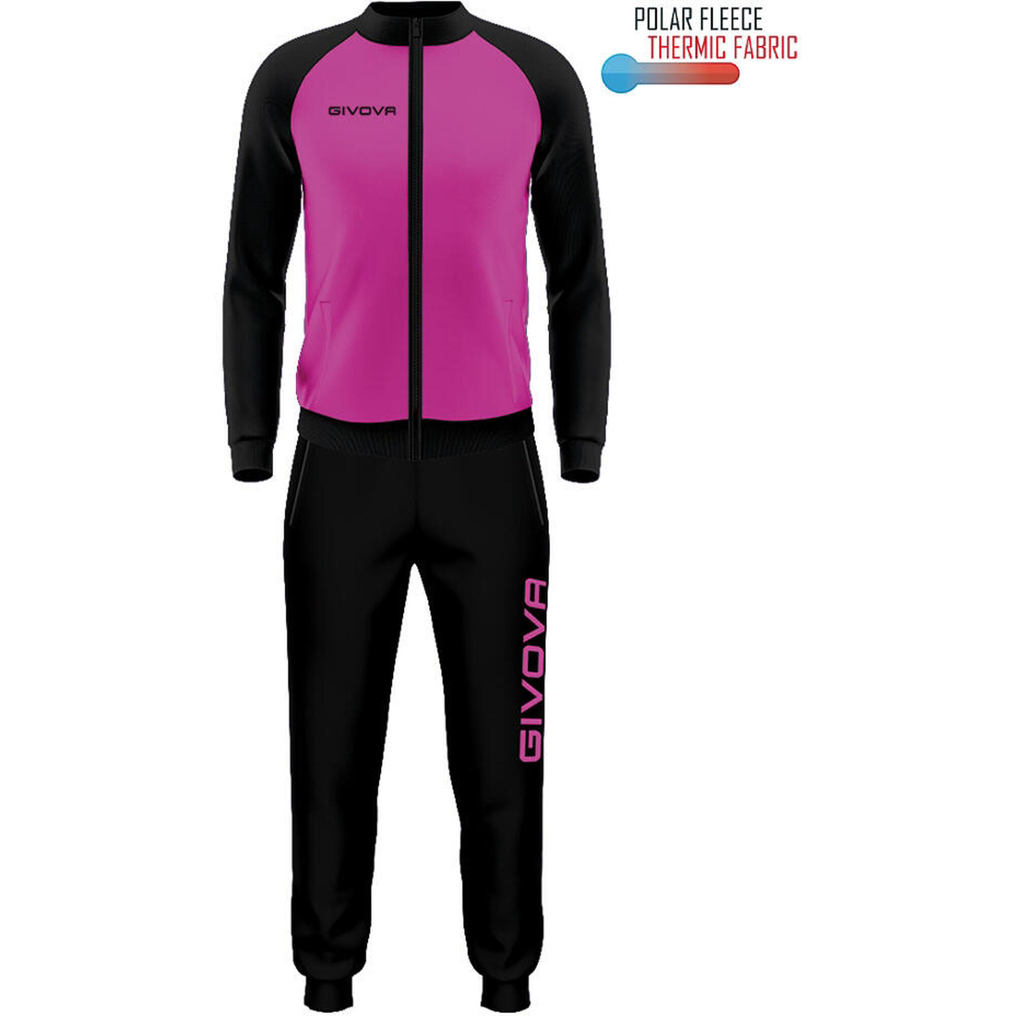 Givova Cuba Sportset Ladies Fuchsia -zwart M - Respirabil și flexibil