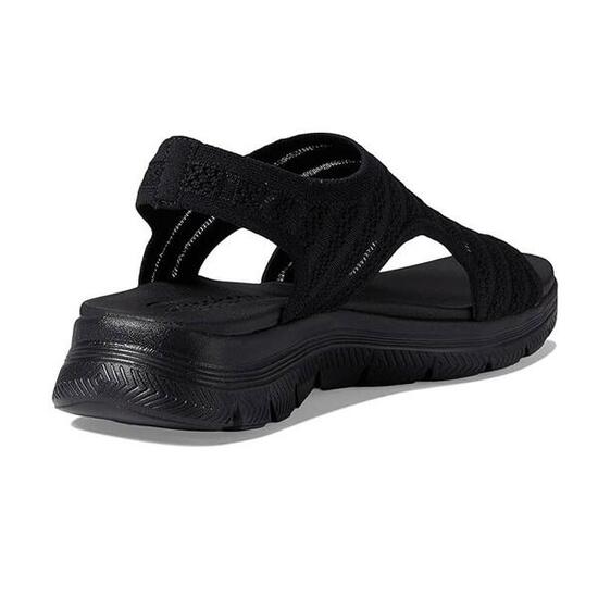 Sandalias Planas Mujer Skechers Negro