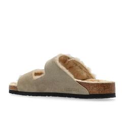 Sandalias Planas Mujer Birkenstock Arizona Shearlg Marrón