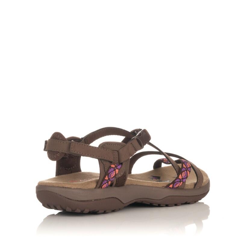 SandÁlias Rasas Mulher Skechers Reggae Slim Castanho 5/5