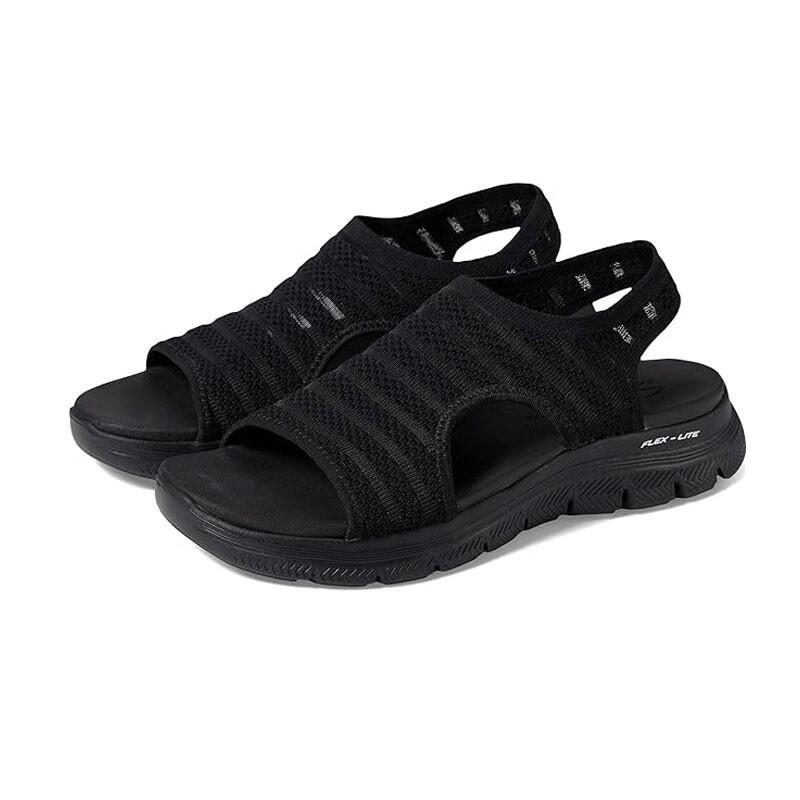 Sandales Skechers Modèle Flex Appeal 4.0 Bo Couleur Noir 2/5