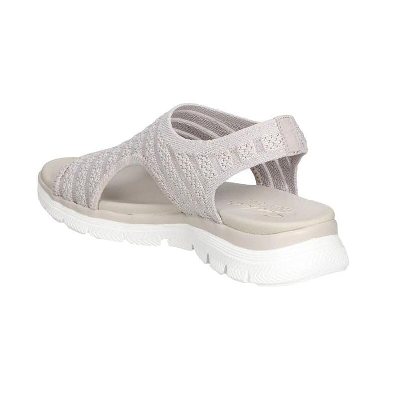 Sandales Plates Femme Skechers  Gris 3/5