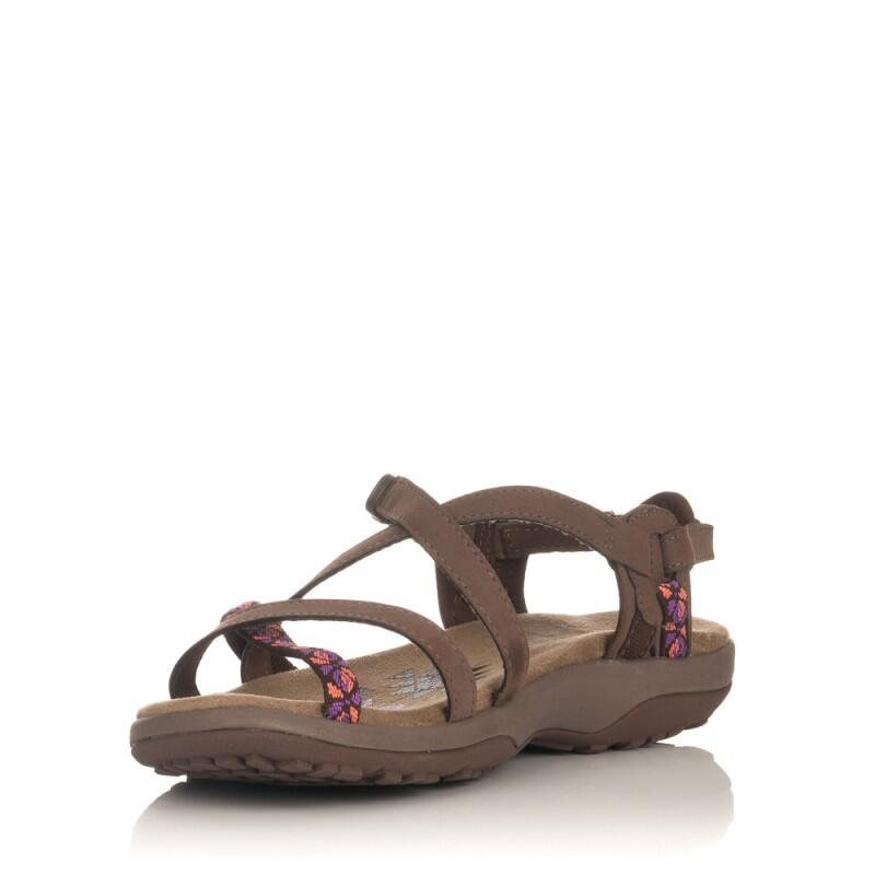 SandÁlias Rasas Mulher Skechers Reggae Slim Castanho 4/5