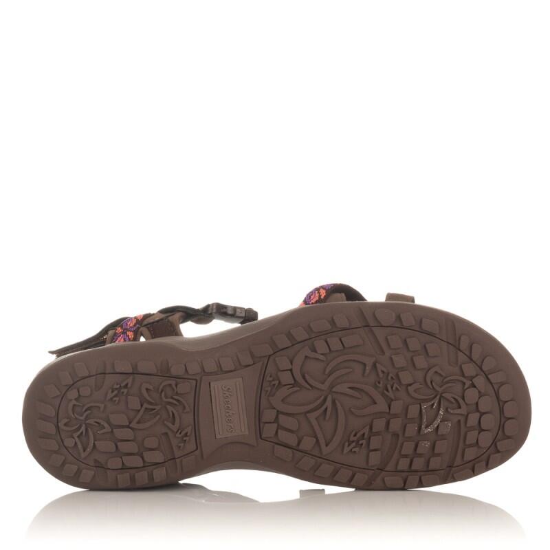SandÁlias Rasas Mulher Skechers Reggae Slim Castanho 3/5
