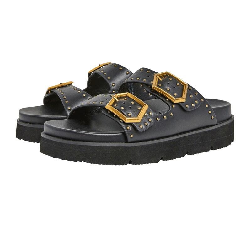 Sandalias Planas Pepe Jeans Mujer Pls90662 Negro 2/4