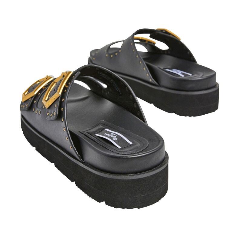 Sandalias Planas Pepe Jeans Mujer Pls90662 Negro 3/4