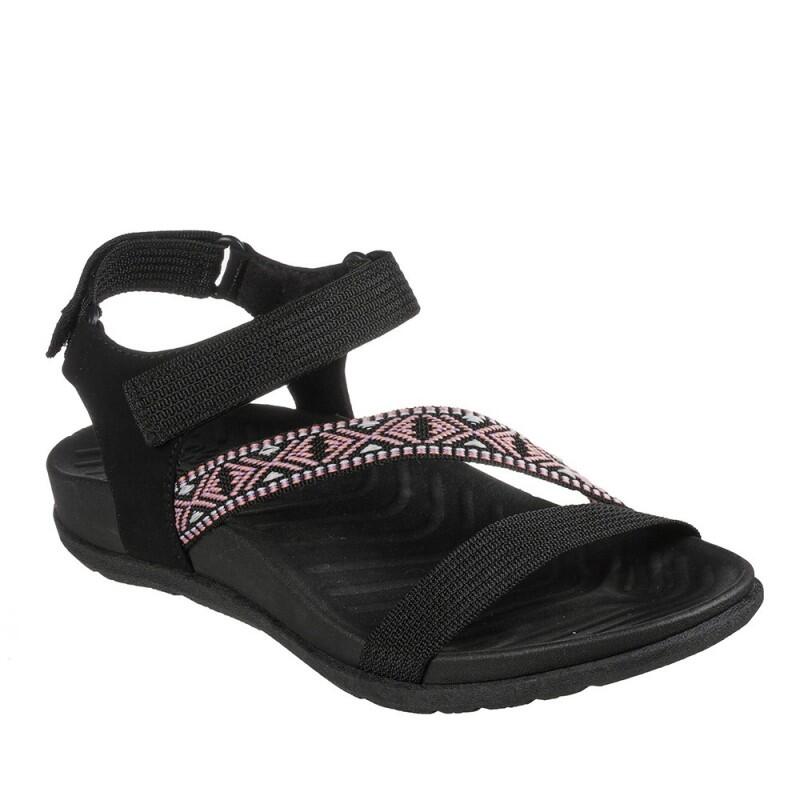 Sandalias Planas Mujer Skechers  Negro 2/5