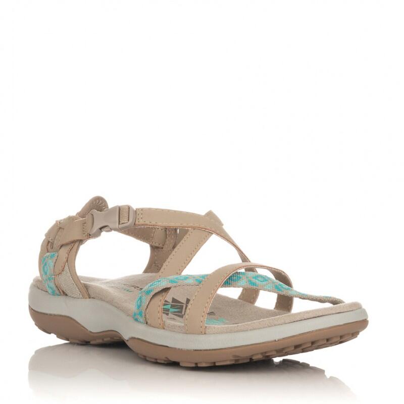 Sandały SKECHERS REGGAE SLIM VACAY Jasnobrązowy