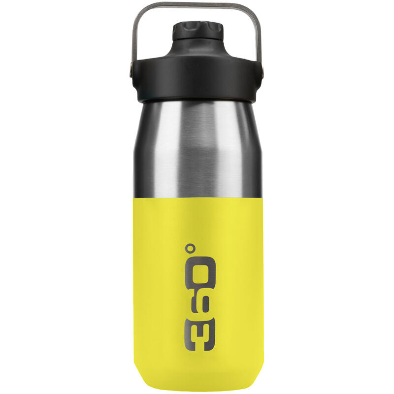 Bidon - termos inox 550 ml wide mouth, cu capac magnetic, lime