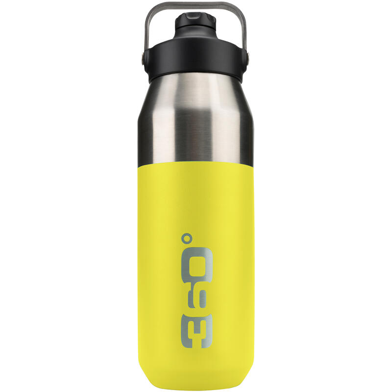 Bidon - termos inox 550 ml wide mouth, cu capac magnetic, lime