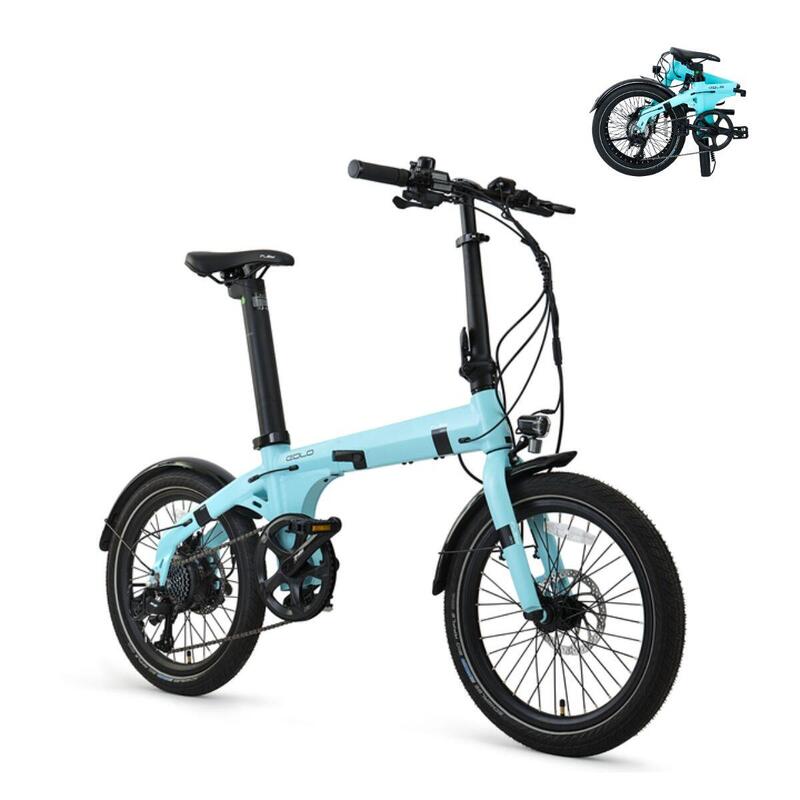 Vélo électrique pliant Eolo Bleu ciel | Roues 20" | Batterie 10.4Ah