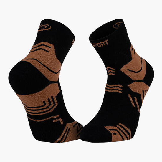 Sokken TREK GR MID "LYOCELL" Zwart/Bruin