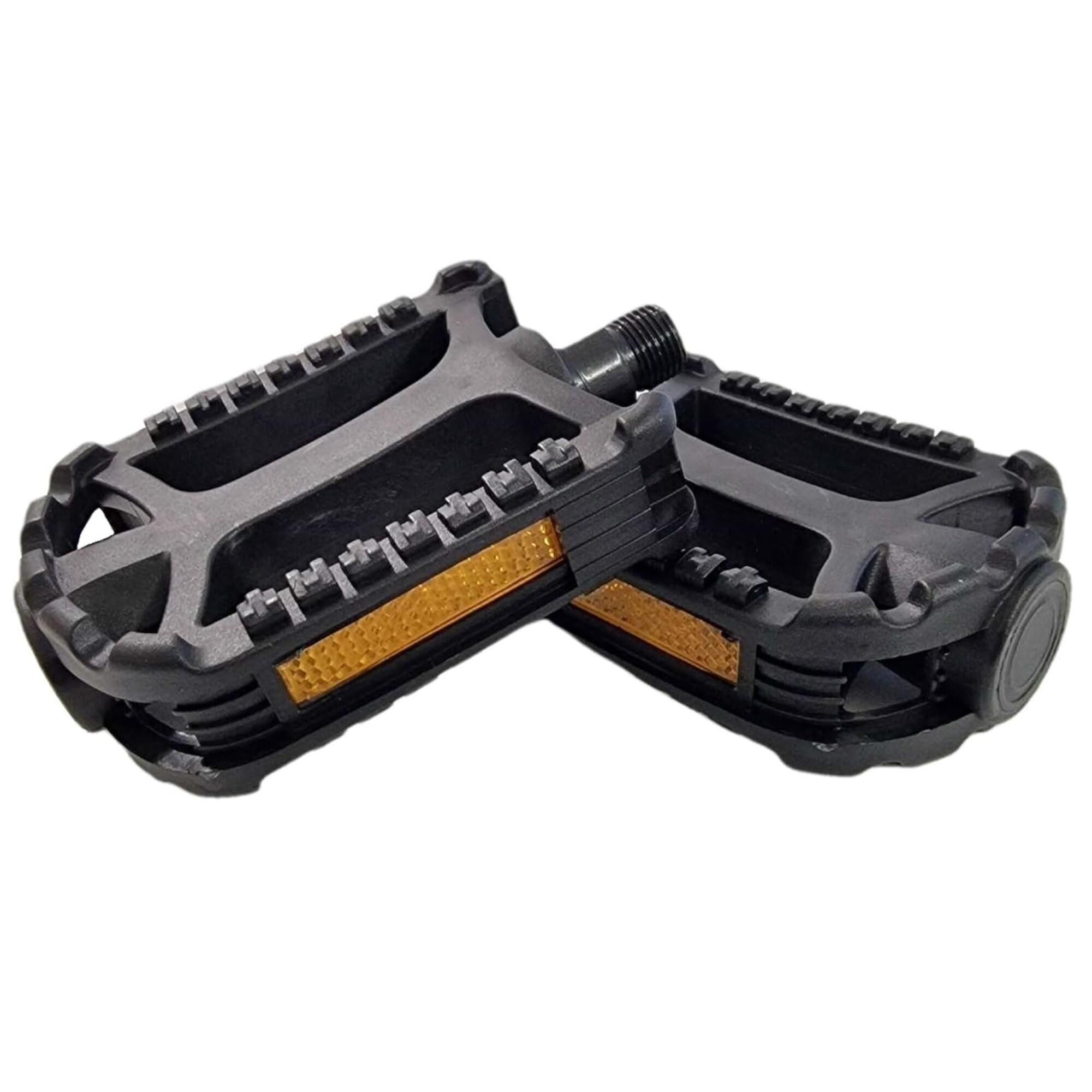 Adult 9/16" Resin Bike/Bicycle Pedals Black - Conforms to BS and GS K1183 7/7
