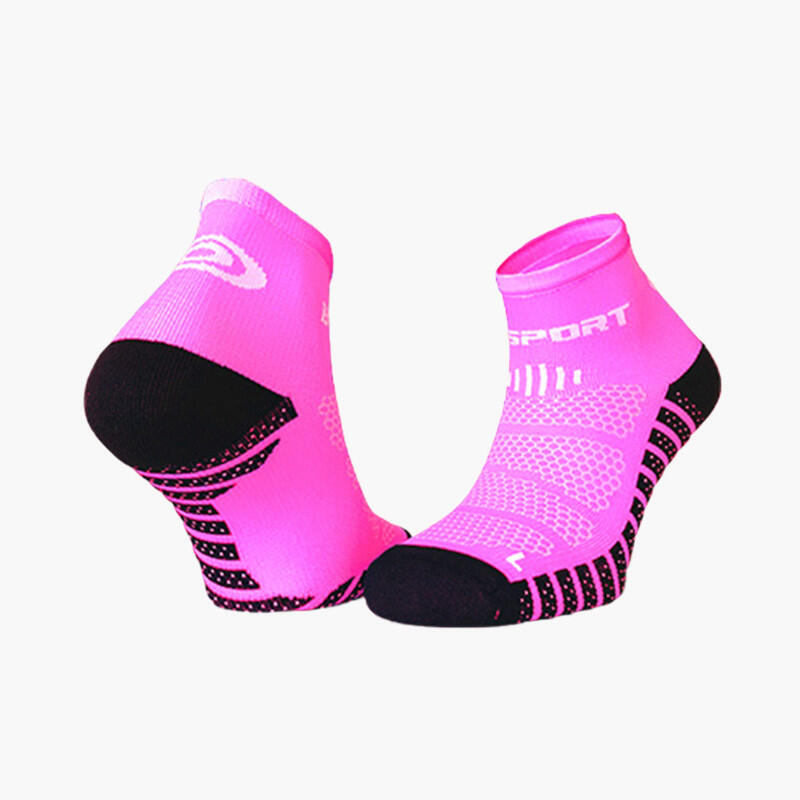Bv Sport - Socquettes Scr One Evo Rose - Chaussettes - Noir|rose - 42/44 - Decathlon
