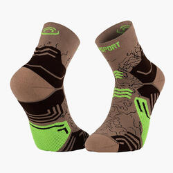 Chaussettes TREK GR MID Vert/orange
