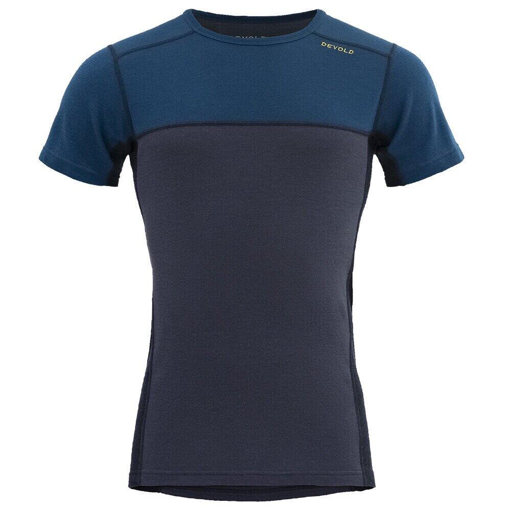 DEVOLD Funktionsshirt Lauparen Merino 190 T-Shirt Man flood-night-ink