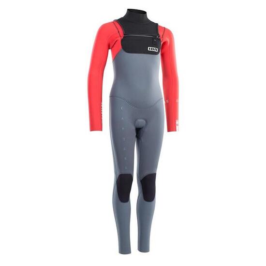 ION Petture 5/4 Frontzip Staal Blauw/Rood